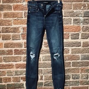 Dark Denim Distressed Jeans